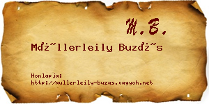 Müllerleily Buzás névjegykártya